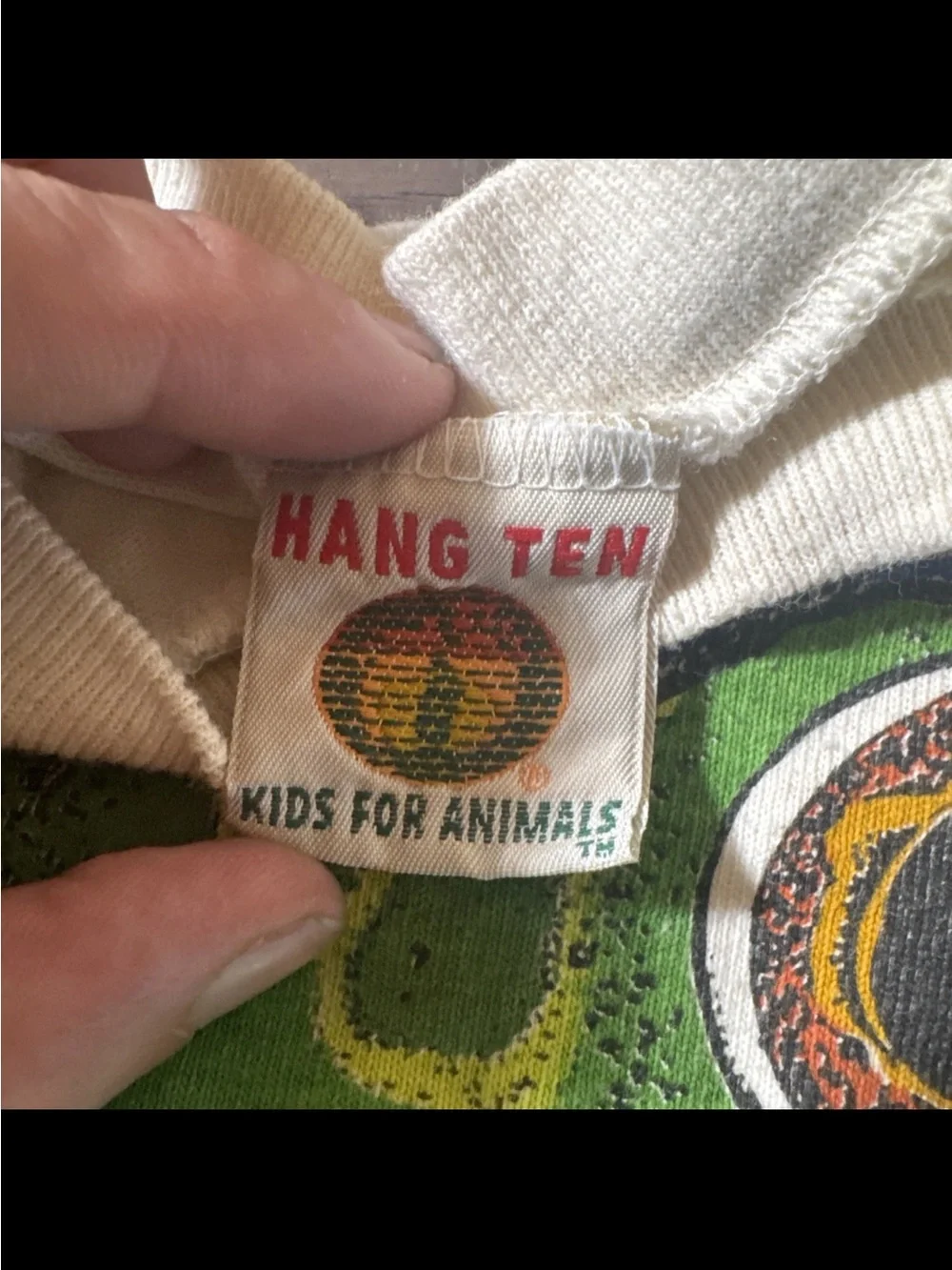 Hang Ten Kids For Animals T-Shirt, shorts Vintage Rare Frog 1993 San Diego L7